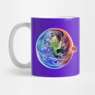 Planet Earth and Mars Mug